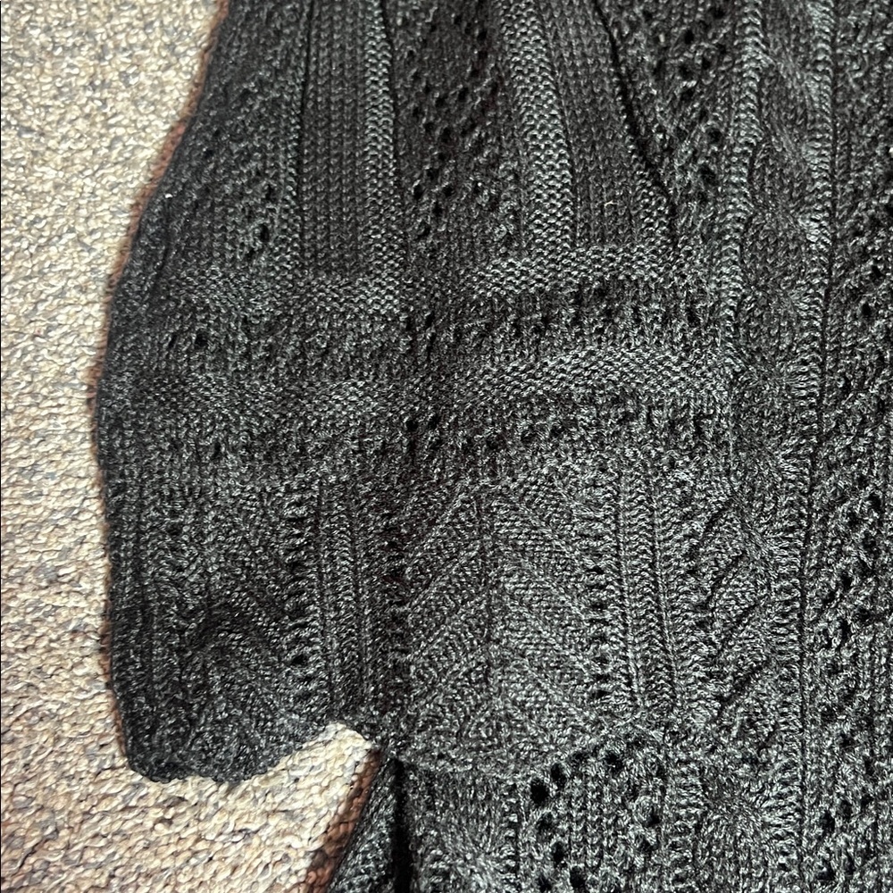 NWT No Boundaries Charcoal Knit Sweater - Picture 3 of 13